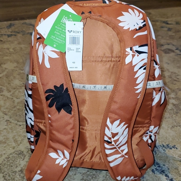 NWT Roxy Laptop Brown Backpack - Picture 5 of 8